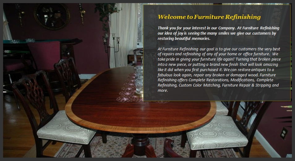 Furniture Refinishing Repair Restoration Stripping Winchester Ma