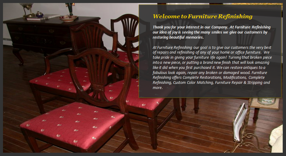 Furniture Refinishing Repair Restoration Stripping Winchester Ma